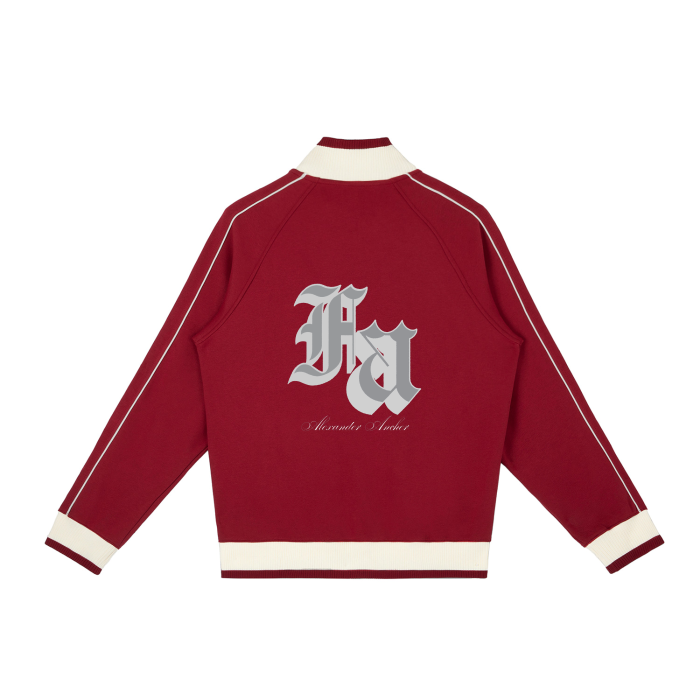 Color Block Raglan Sleeve Zip Track Jacket