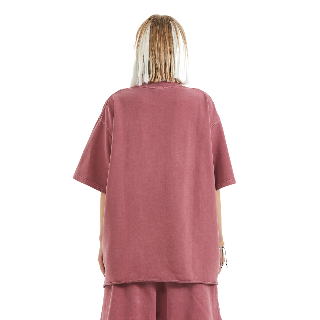 Faded Raw Hem T-shirt