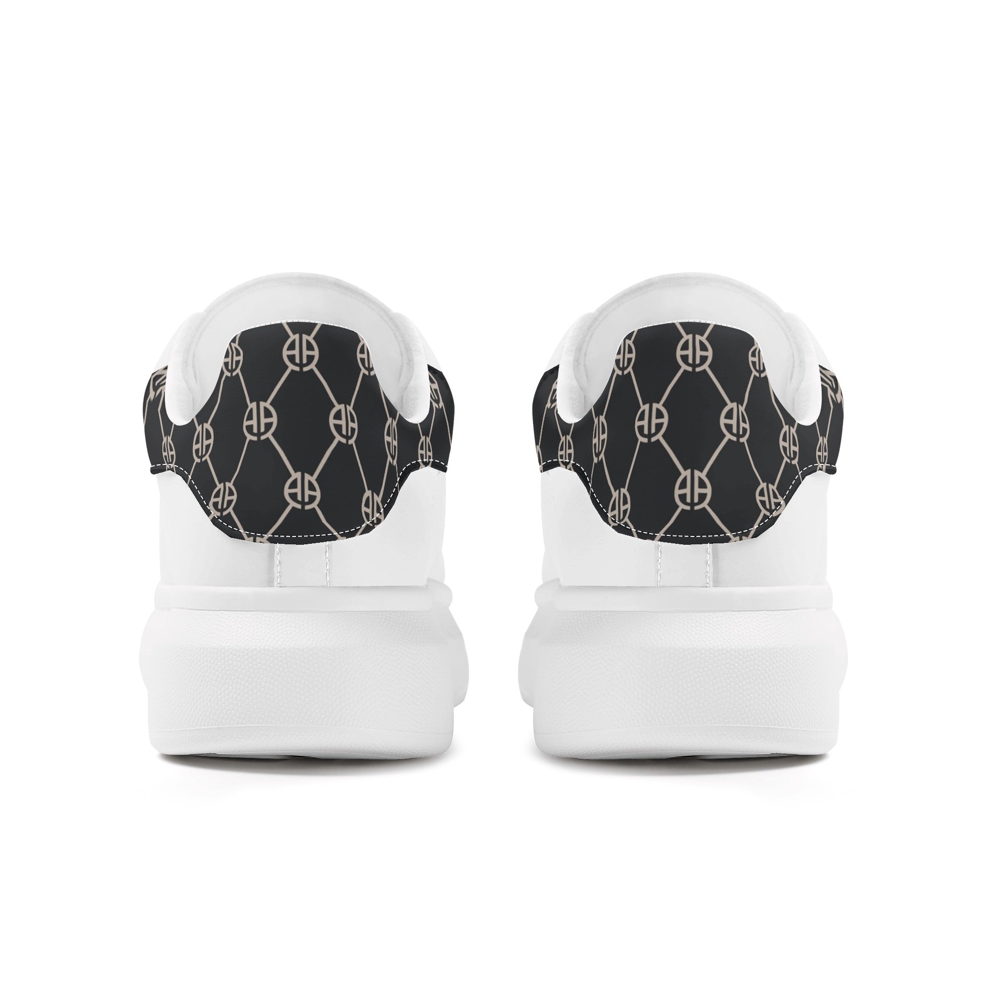 Mens Global White Low Top Chunky Shoes