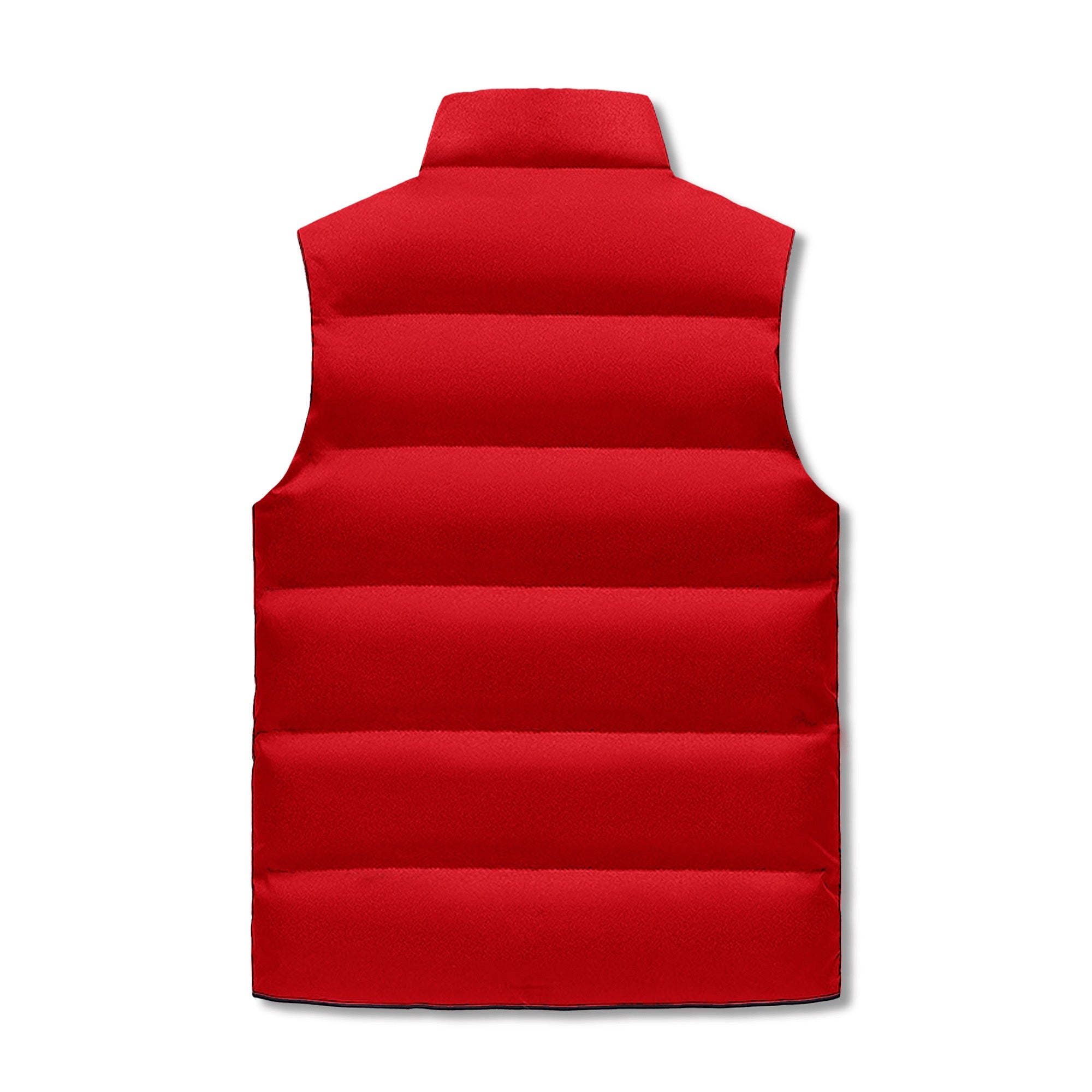 Mens Warm Stand Collar Zip Up Puffer Vest