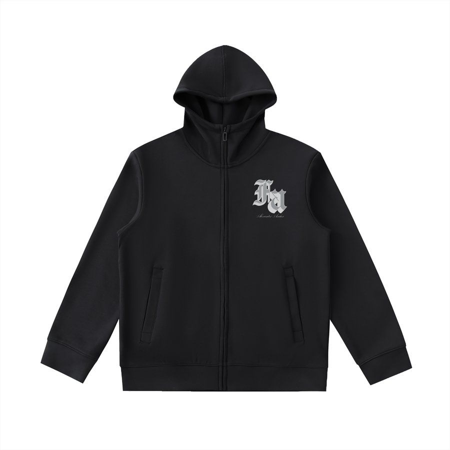 AA Essential Heavyweight High Neck Zip-Up Hoodie