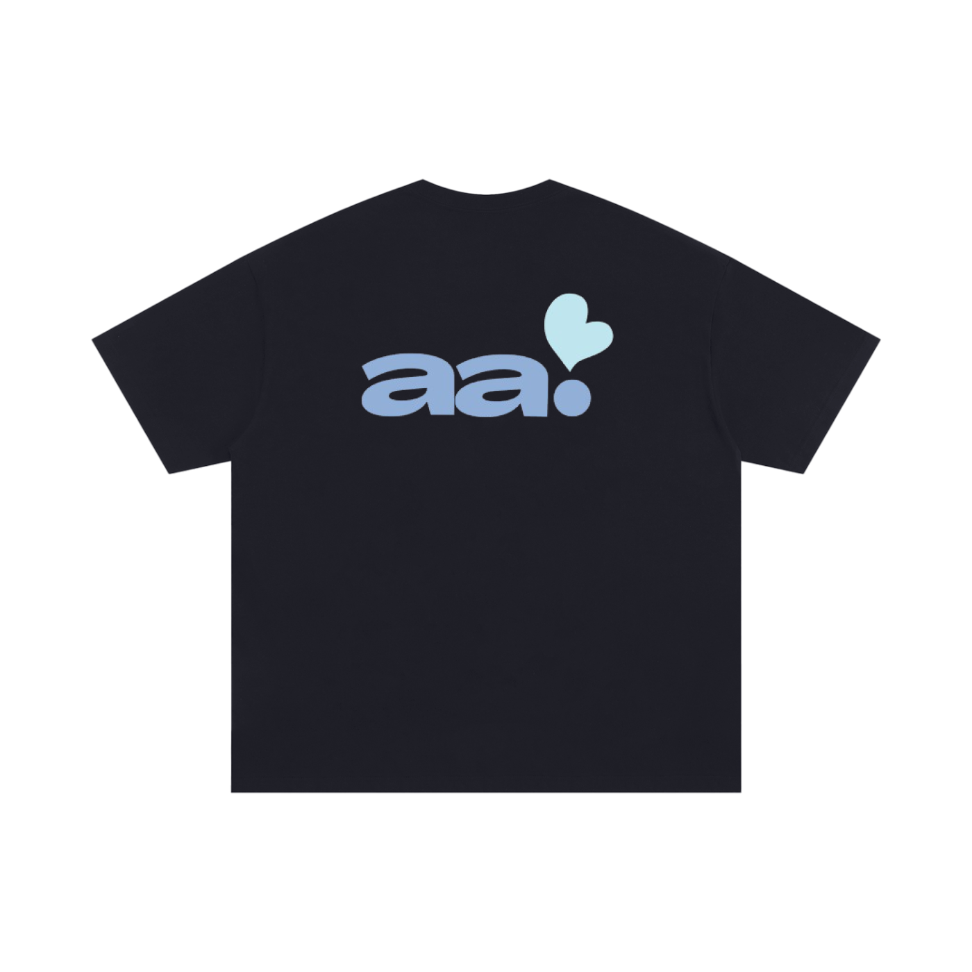 blue AA heart oversized T-Shirt
