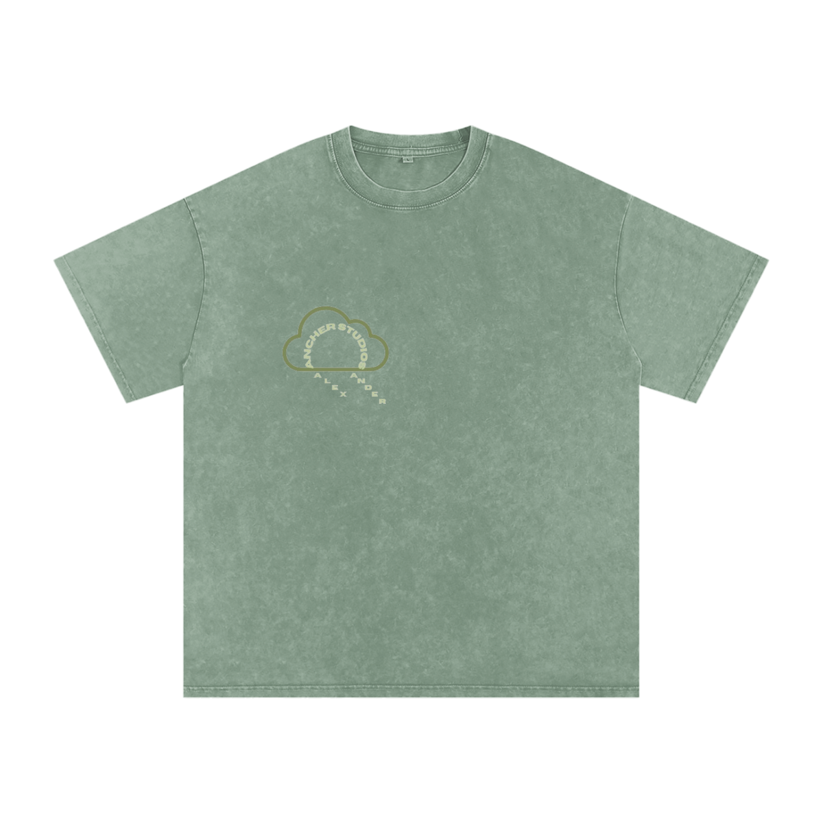 green cloud oversized T-Shirt