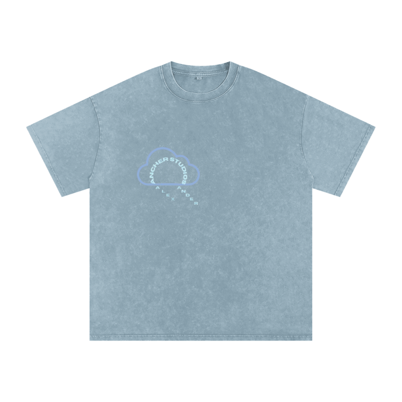 blue cloud Oversized T-Shirt