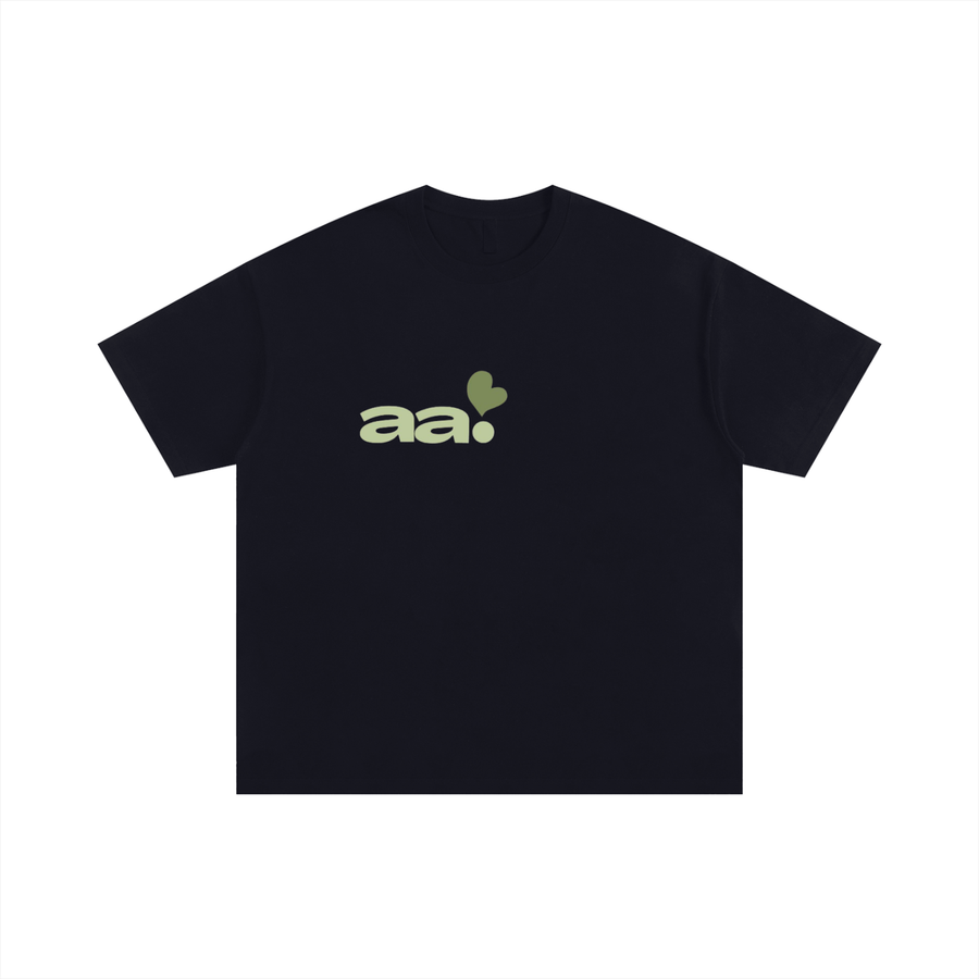 green AA heart oversized T-Shirt