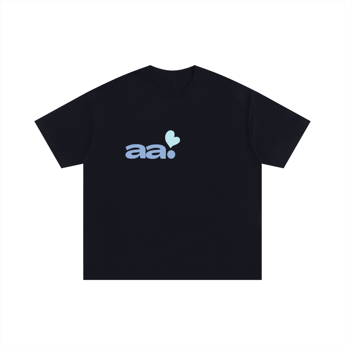 blue AA heart oversized T-Shirt
