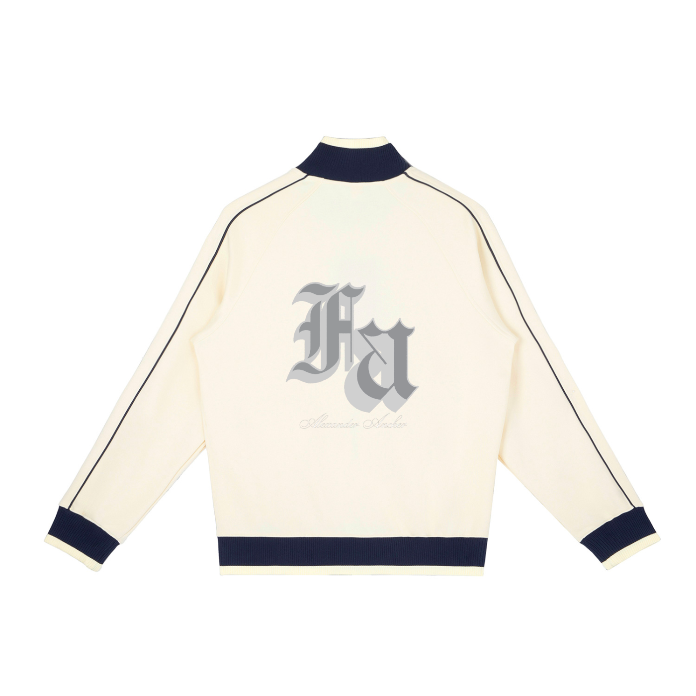 Color Block Raglan Sleeve Zip Track Jacket