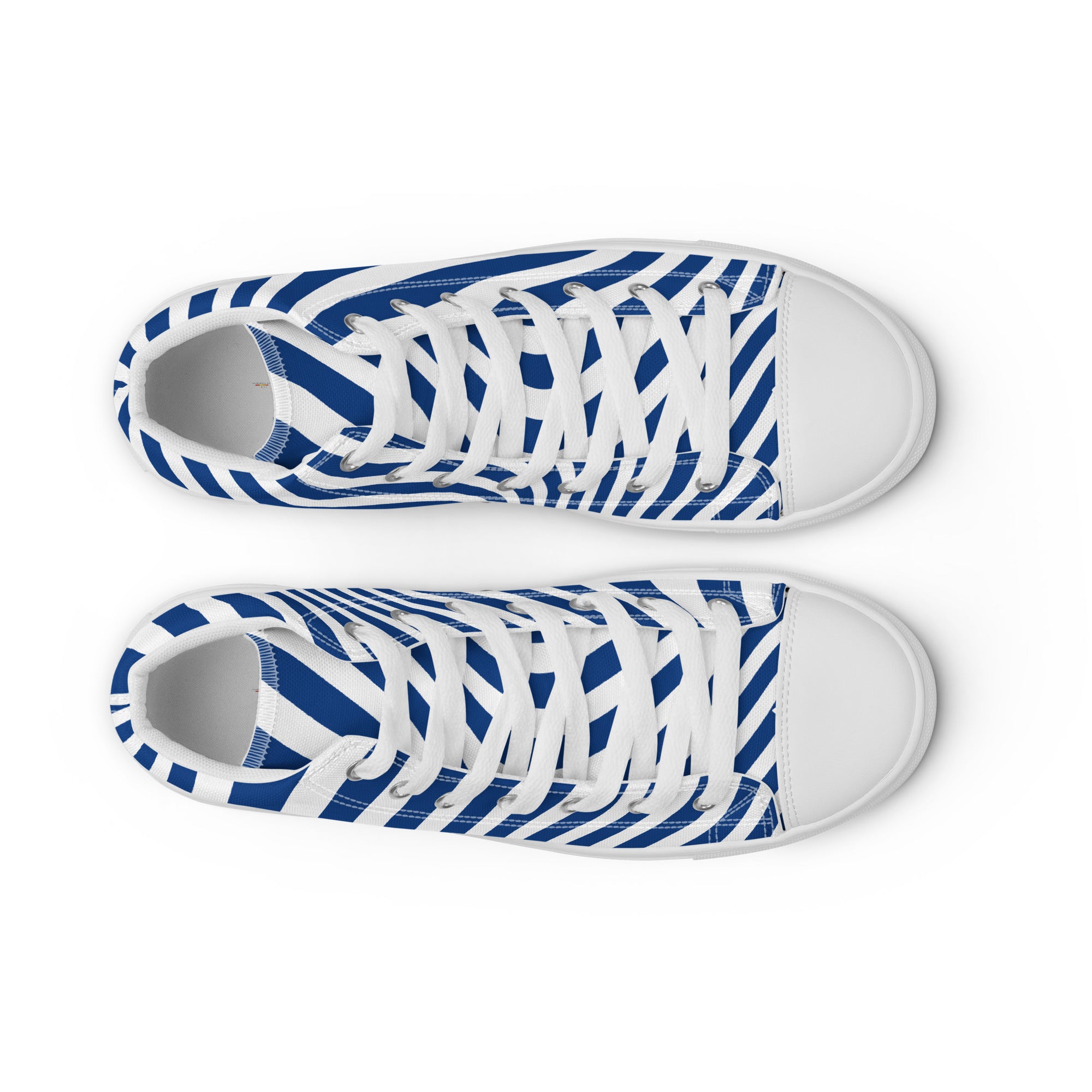 Strips Men’s high top canvas shoes