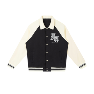 AA Contrast Raglan Sleeve Baseball Jacket