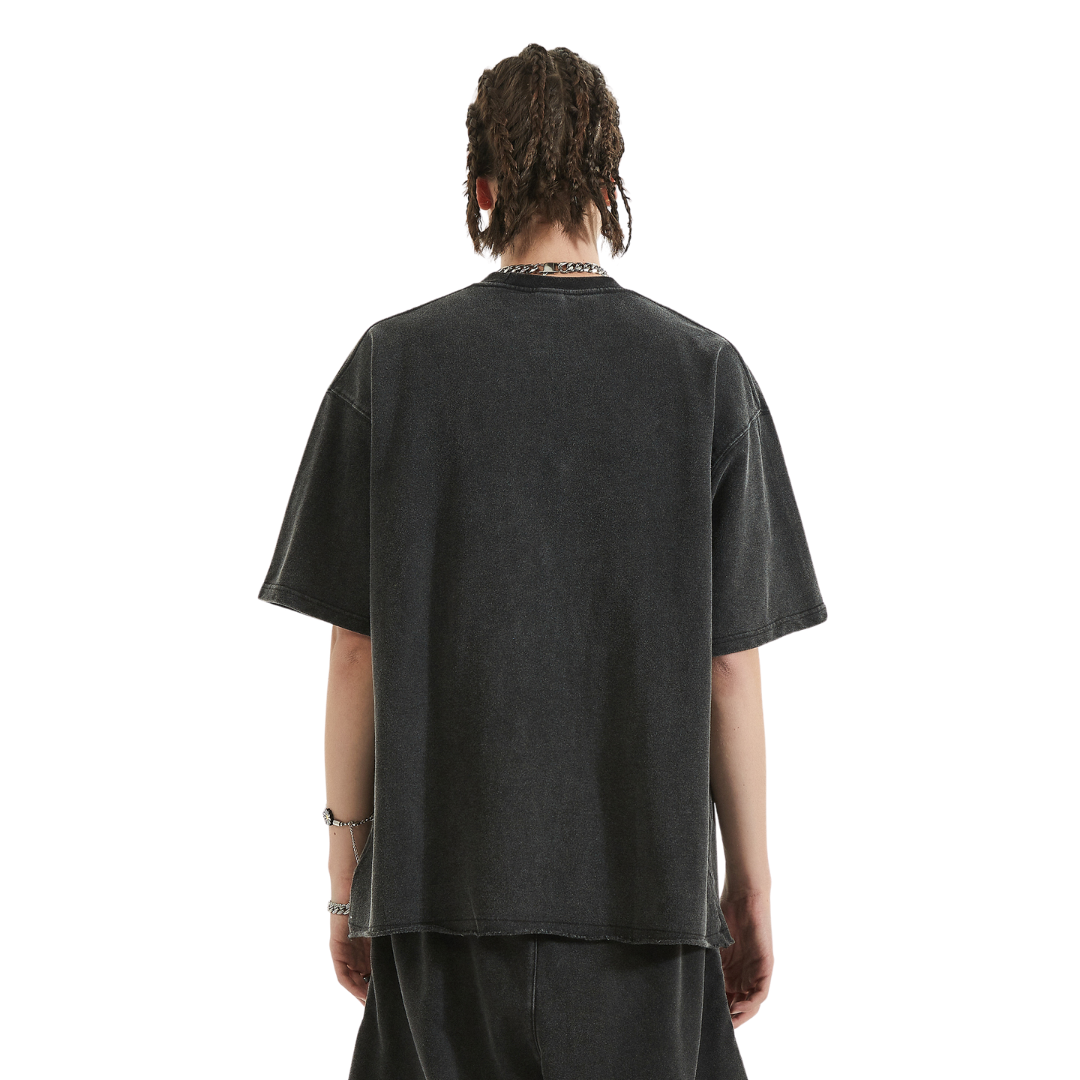 Faded Raw Hem T-shirt