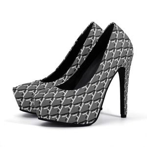 Iron Ore Women platform pumps 5 Inch high heels