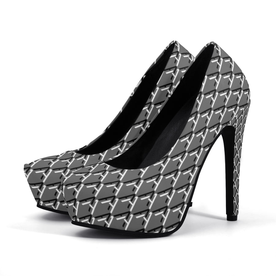 Iron Ore Women platform pumps 5 Inch high heels