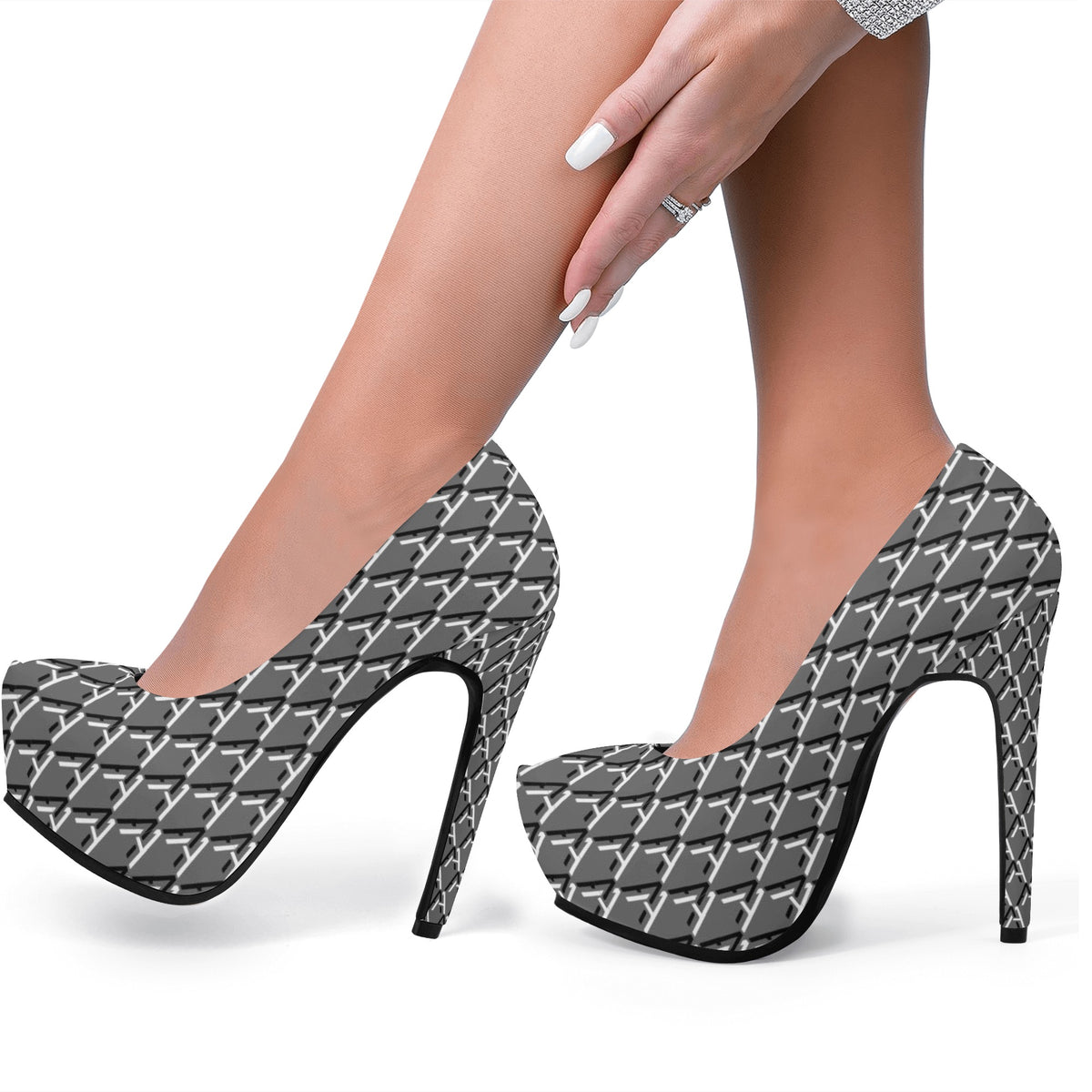 Women Platform Pumps 5 Inch High Heels