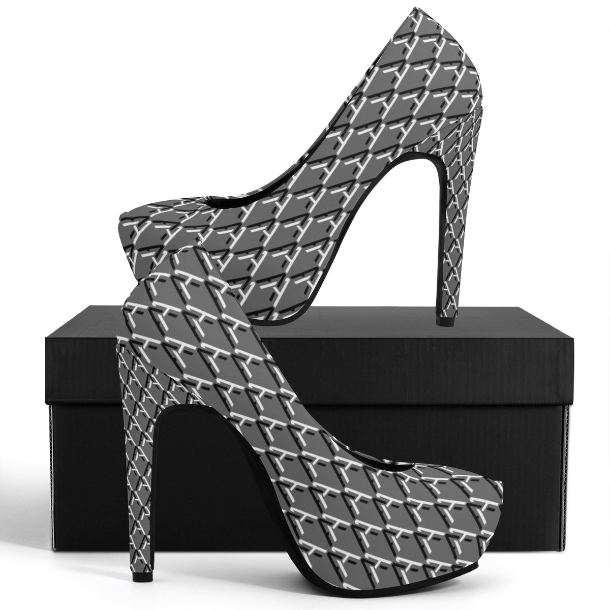 Iron Ore Women platform pumps 5 Inch high heels