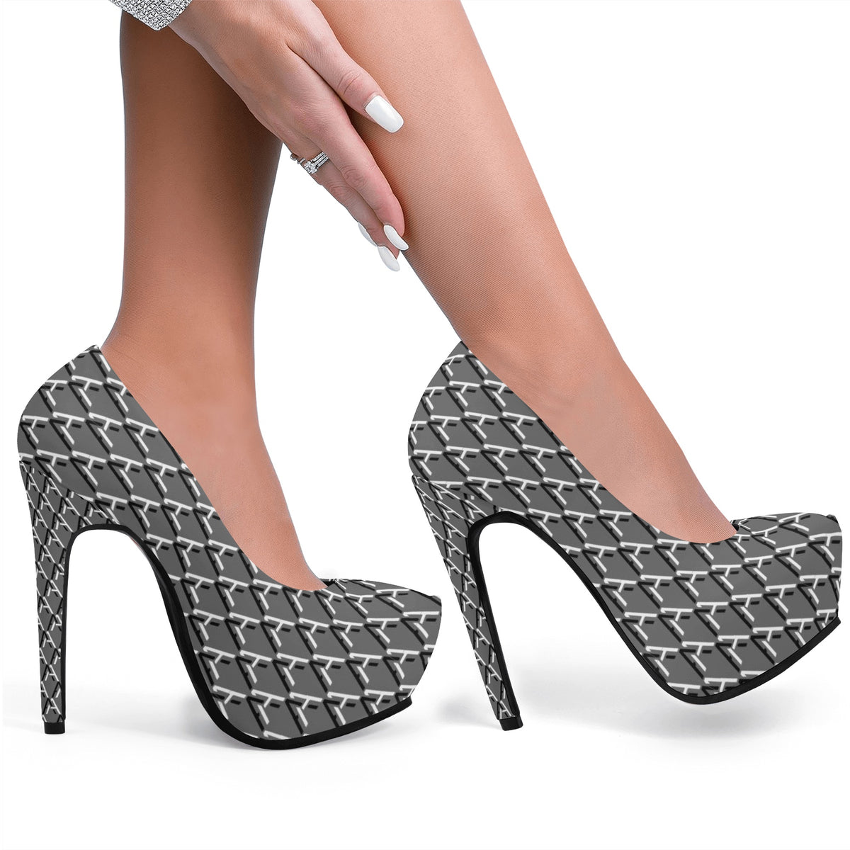 Women Platform Pumps 5 Inch High Heels