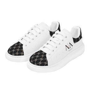 Mens Global White Low Top Chunky Shoes