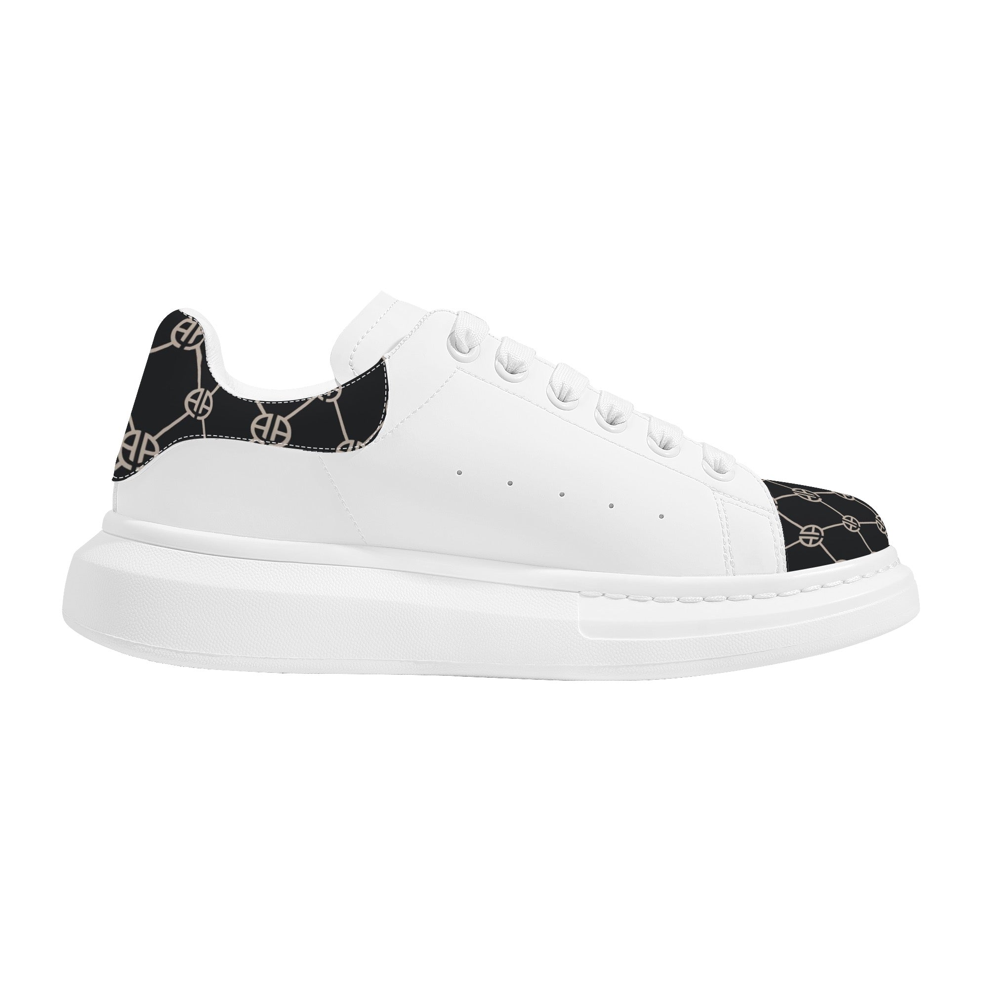 Mens Global White Low Top Chunky Shoes