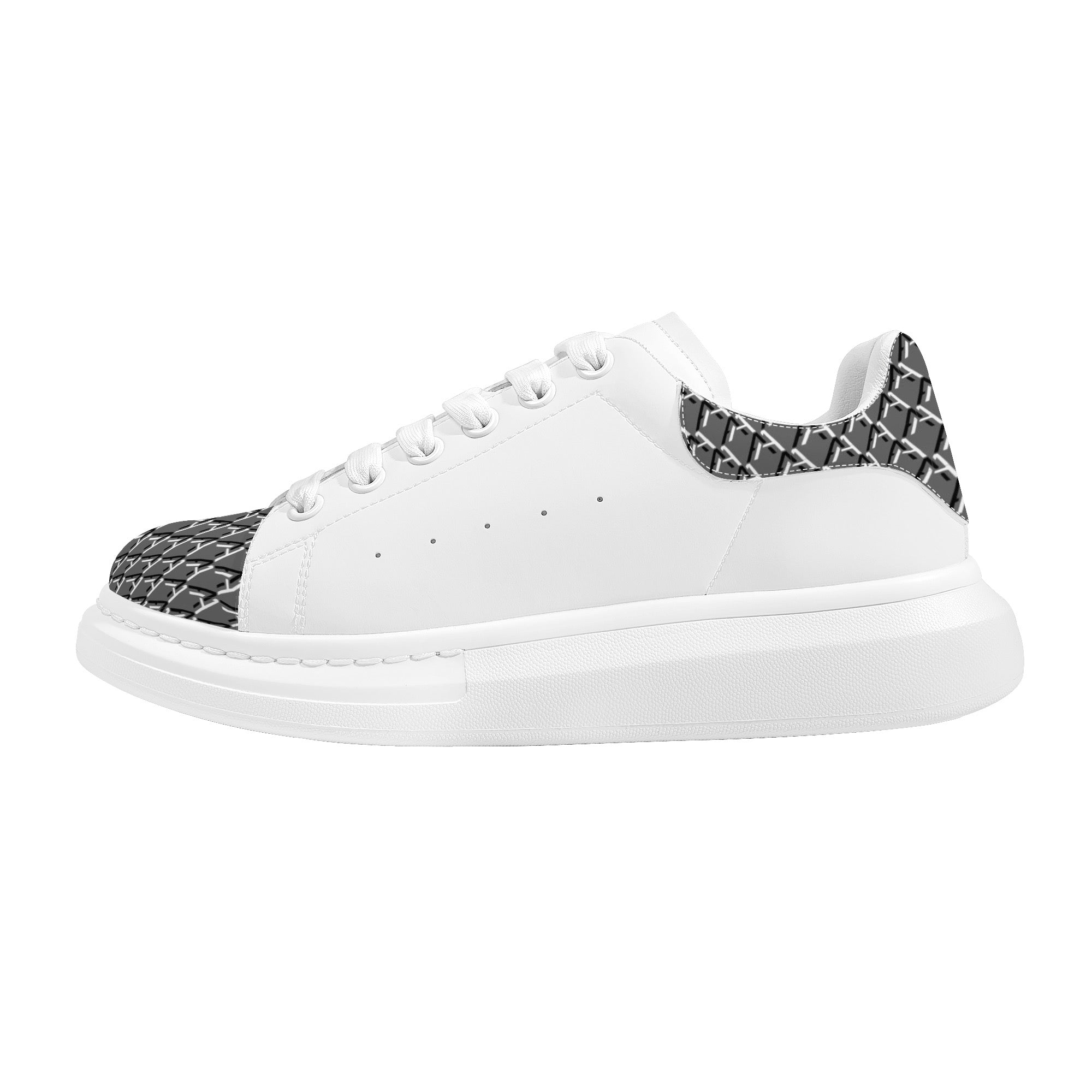 Mens White Low Top Chunky Shoes