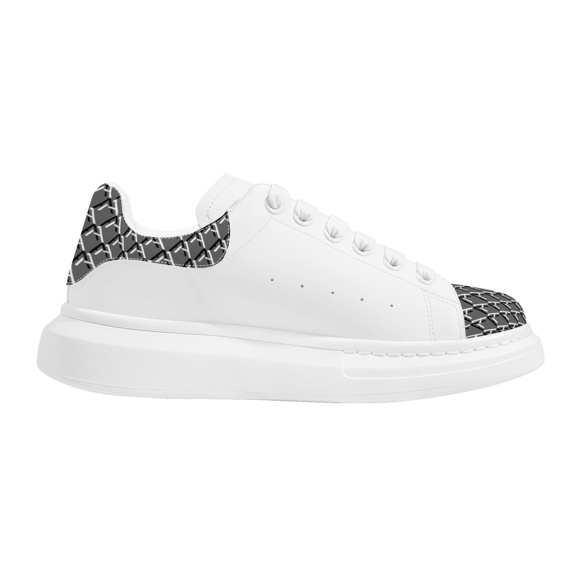 Mens White Low Top Chunky Shoes