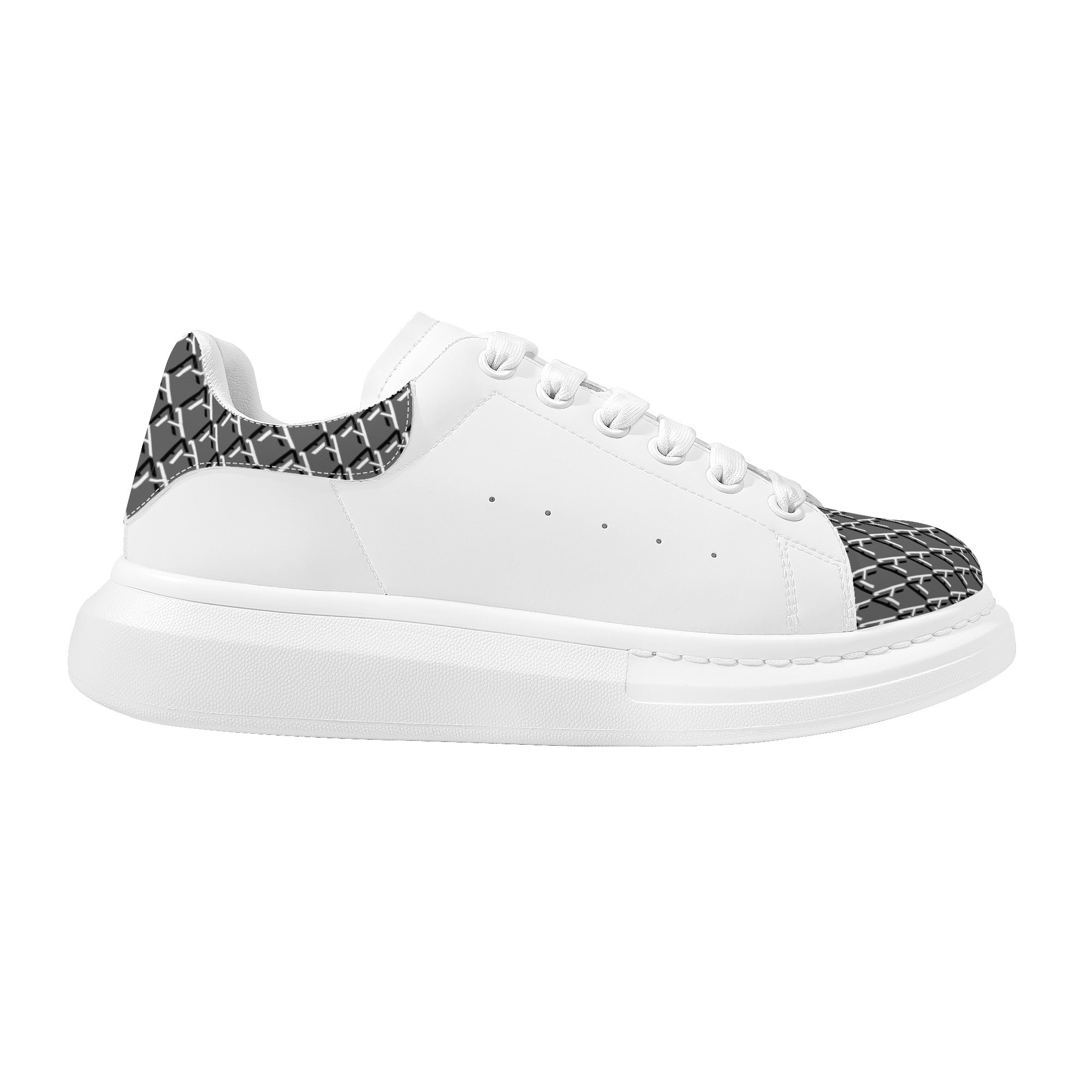 Mens White Low Top Chunky Shoes