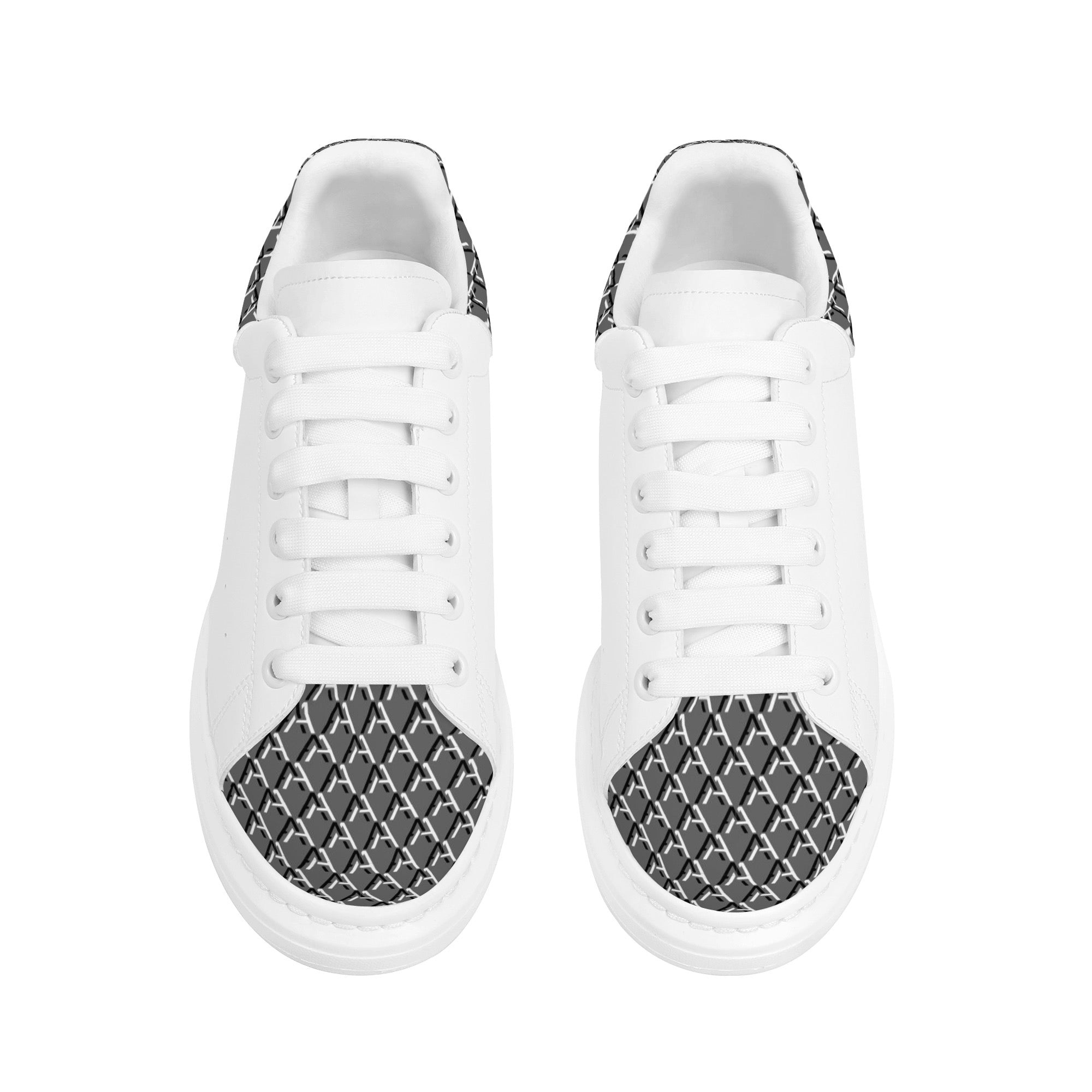 Mens White Low Top Chunky Shoes