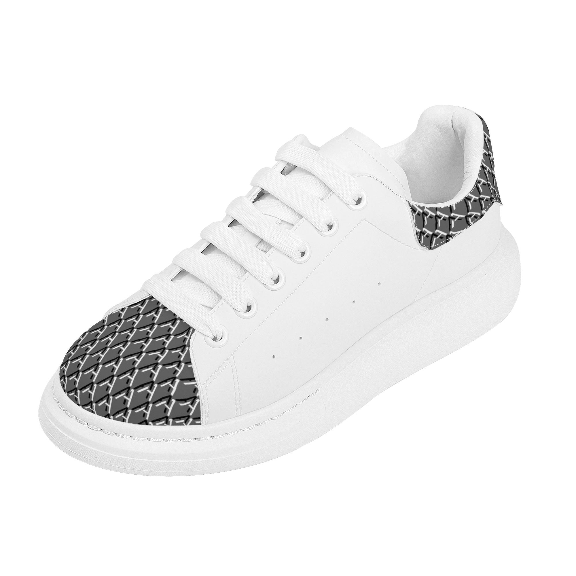 Mens White Low Top Chunky Shoes