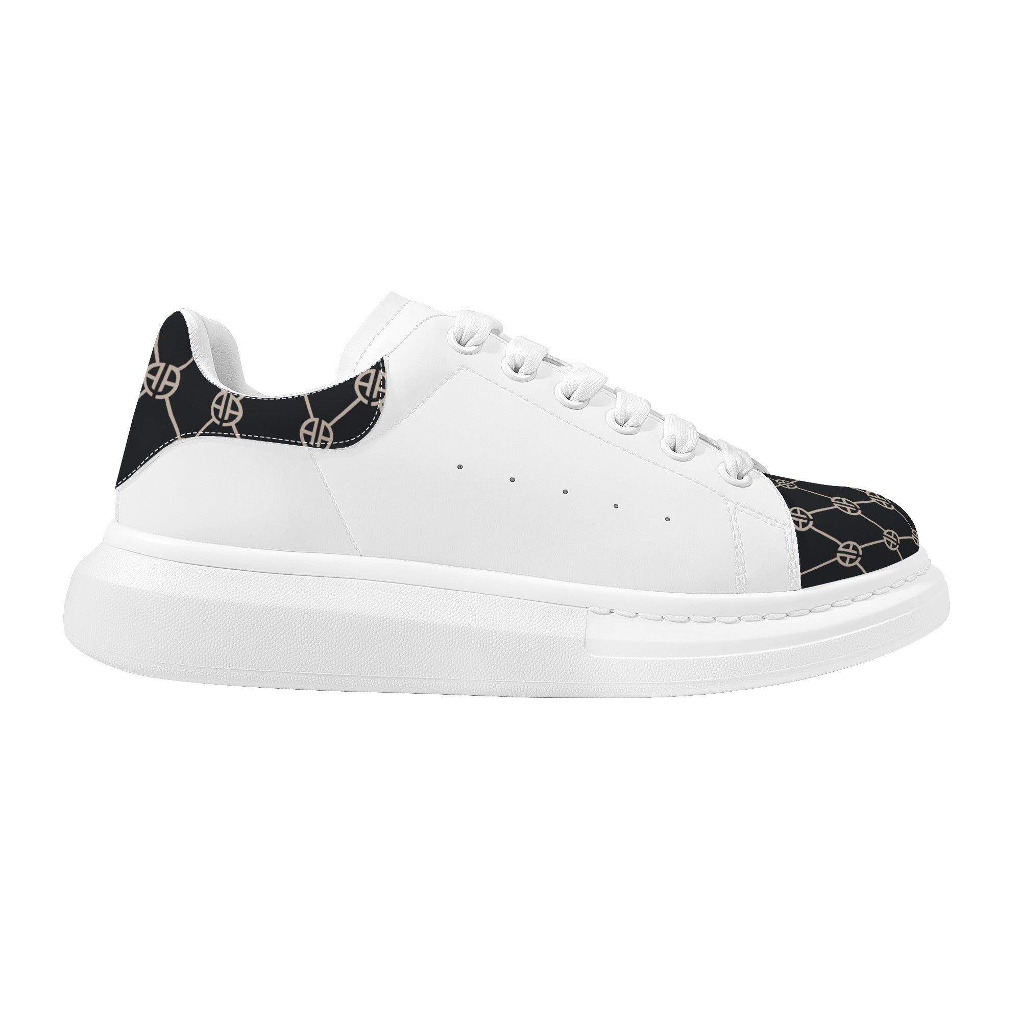 Womens White Low Top Chunky Shoes