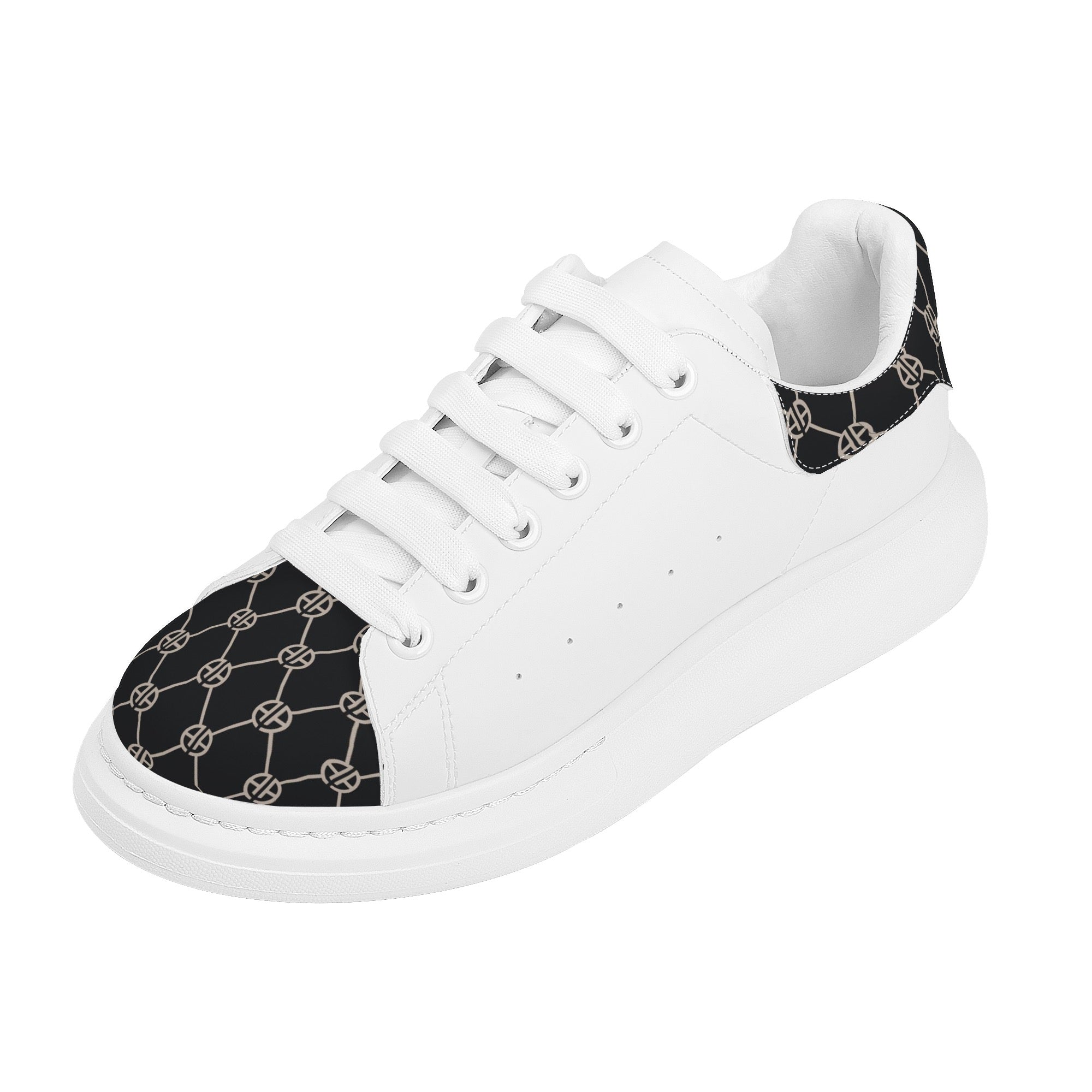 Womens White Low Top Chunky Shoes