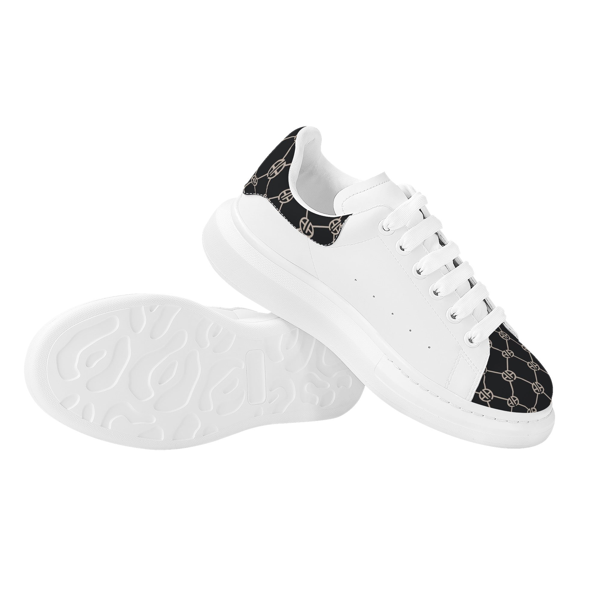 Womens White Low Top Chunky Shoes