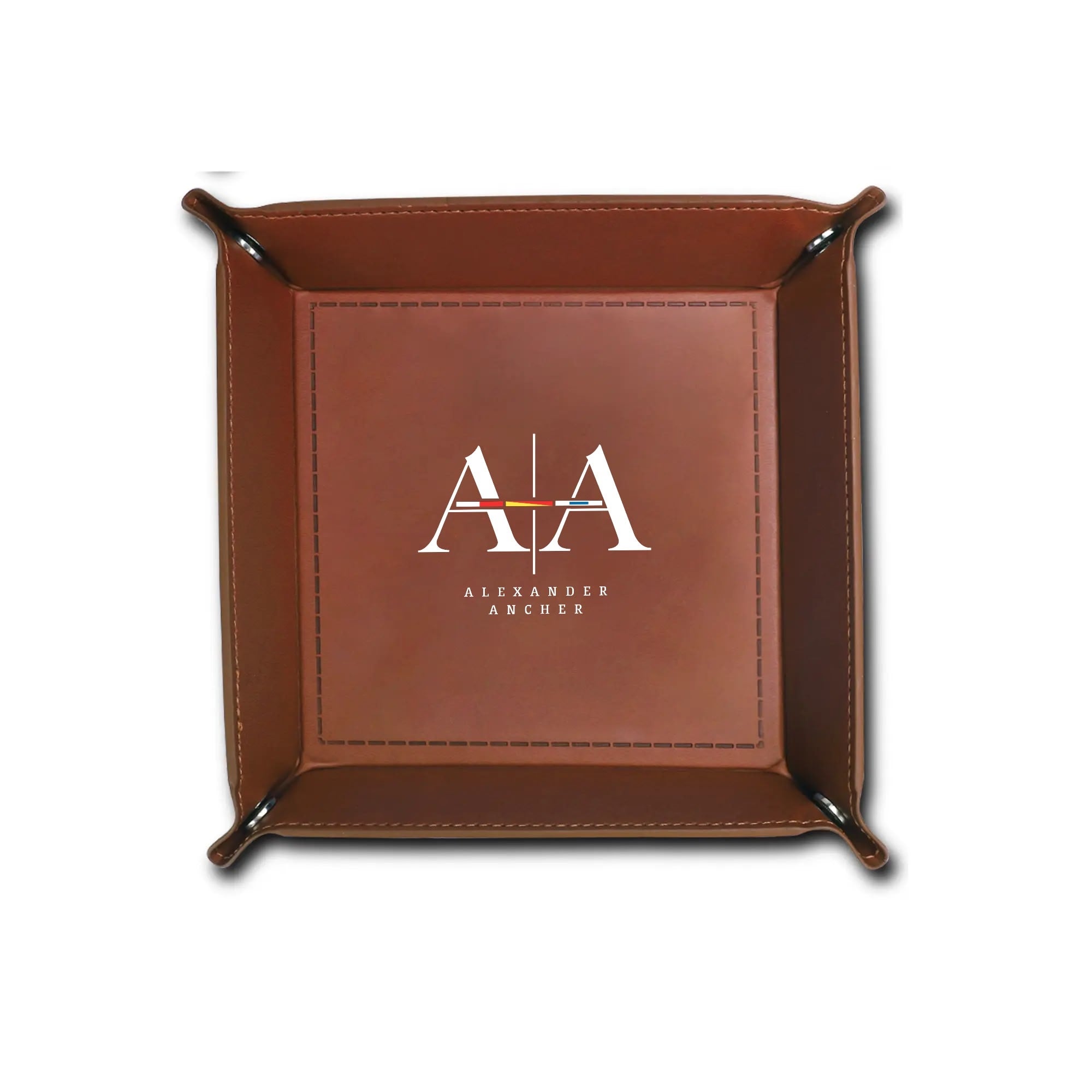 PU Leather Valet Tray