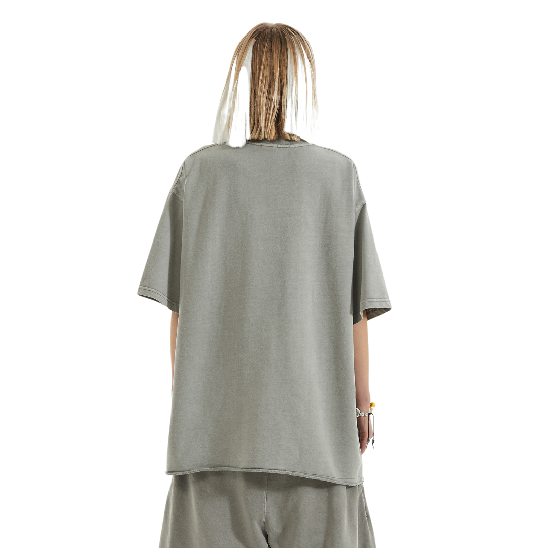 Faded Raw Hem T-shirt