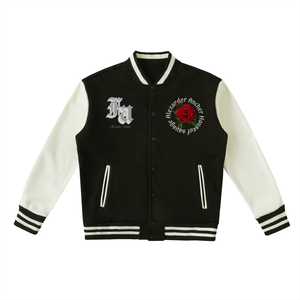 rose AA Fleeced Varsity Jacket