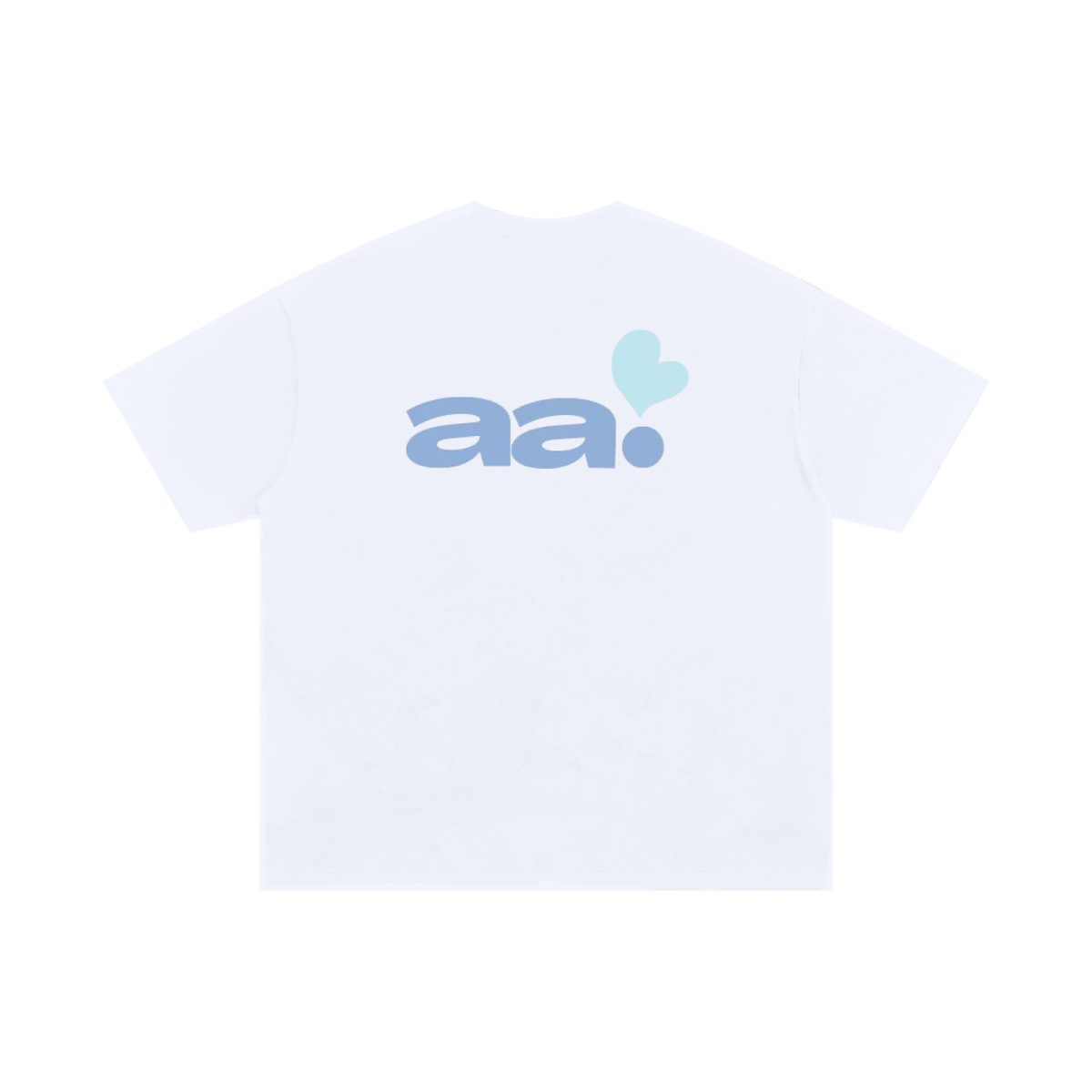 blue AA heart oversized T-Shirt