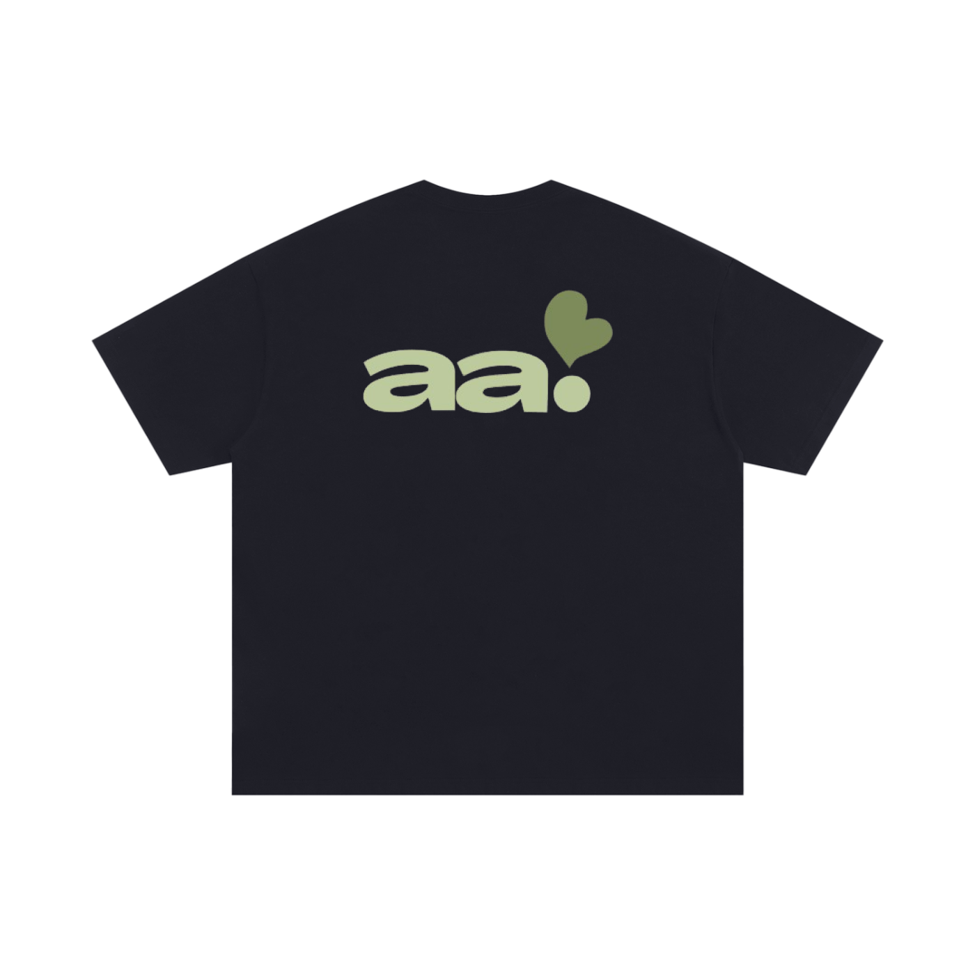 green AA heart oversized T-Shirt