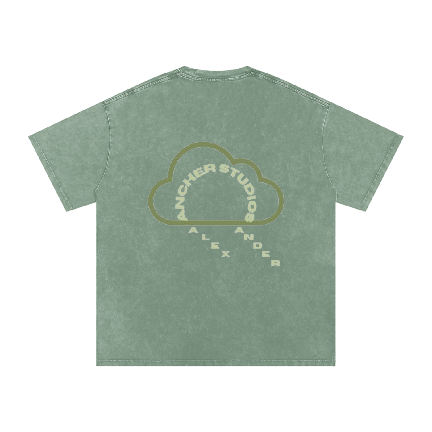 green cloud oversized T-Shirt