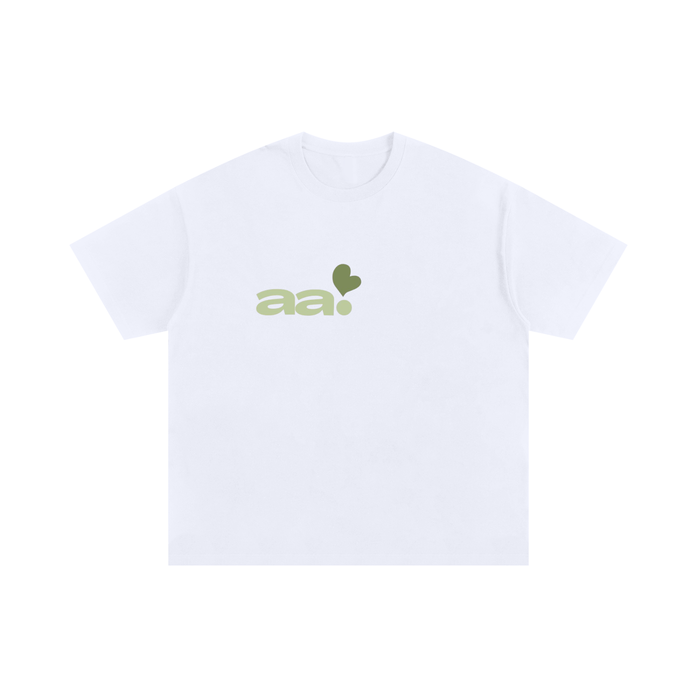 green AA heart oversized T-Shirt