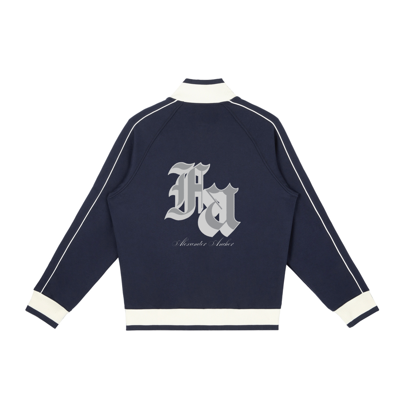 Color Block Raglan Sleeve Zip Track Jacket