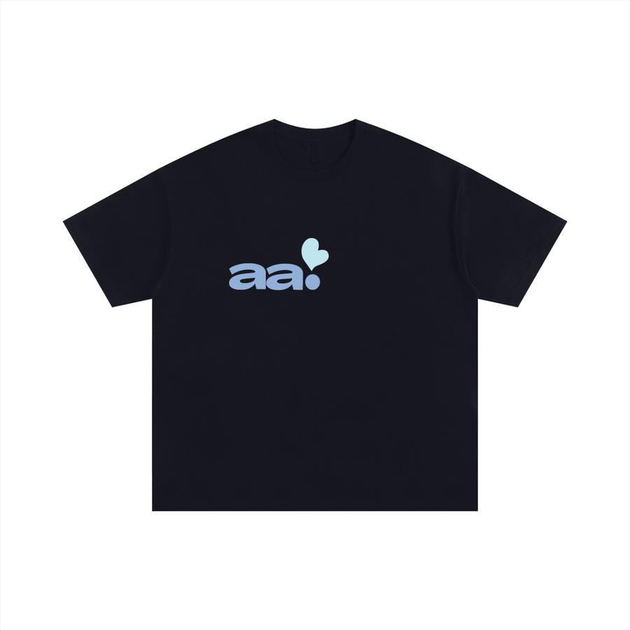 blue AA heart oversized T-Shirt