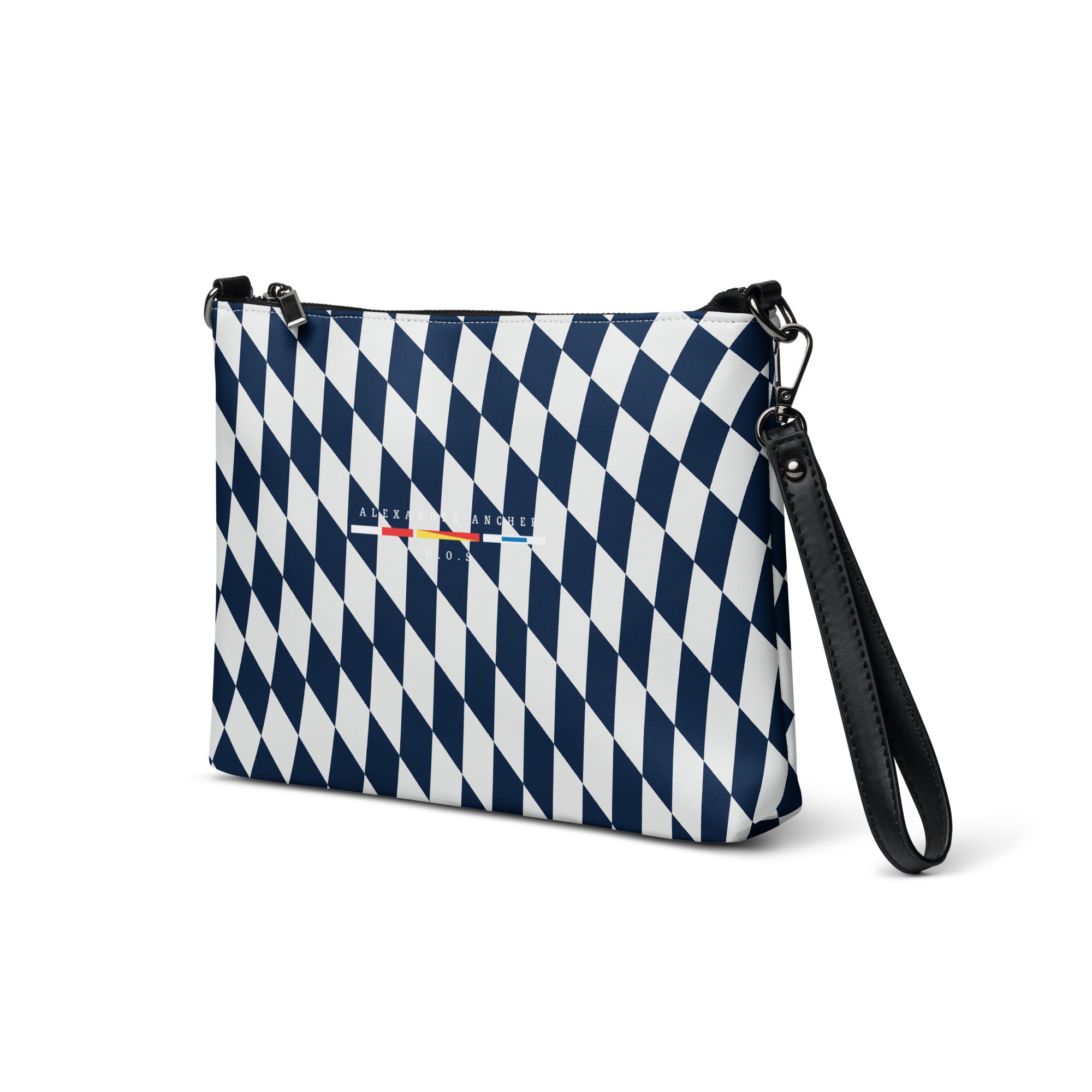 Crossbody checkers bag