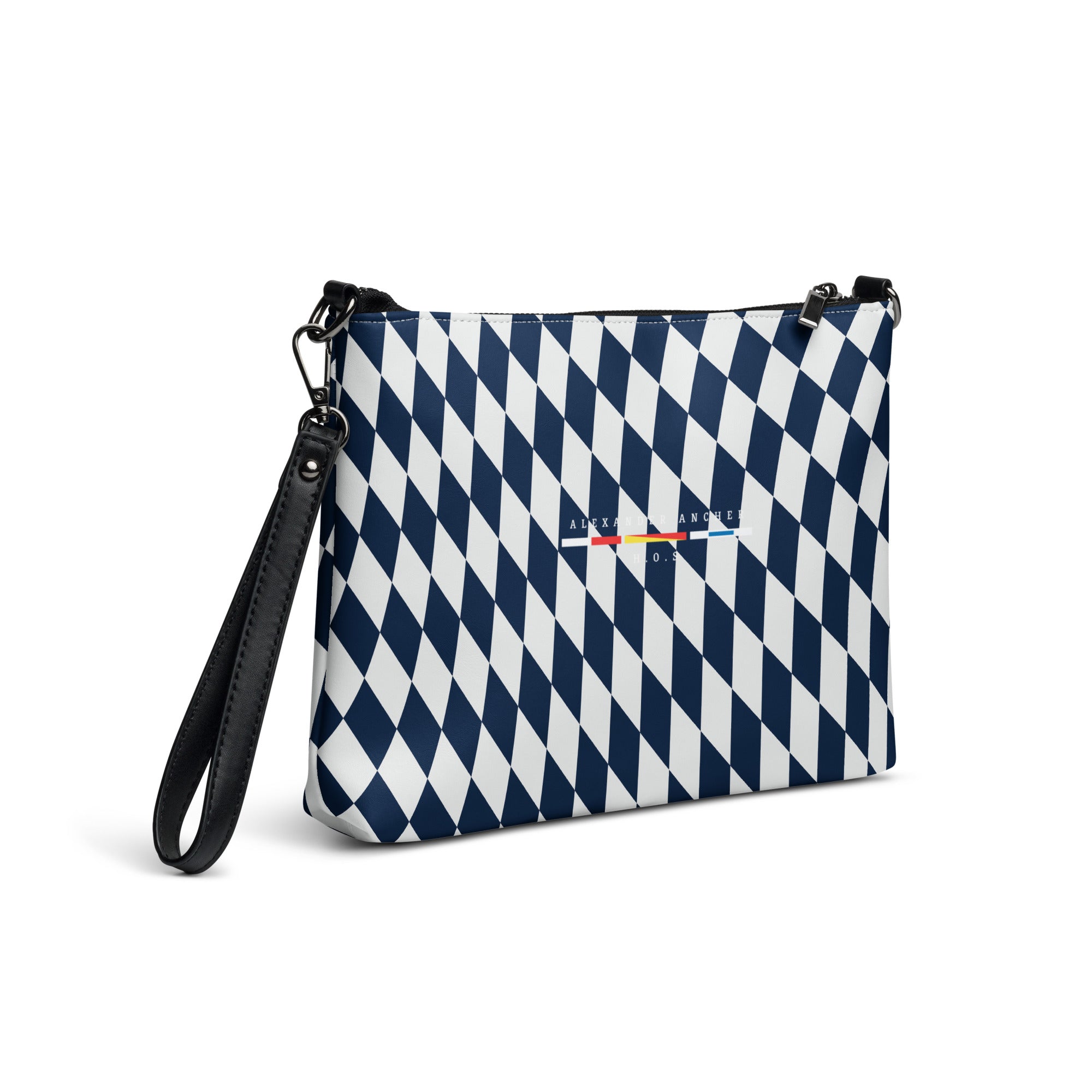 Crossbody checkers bag