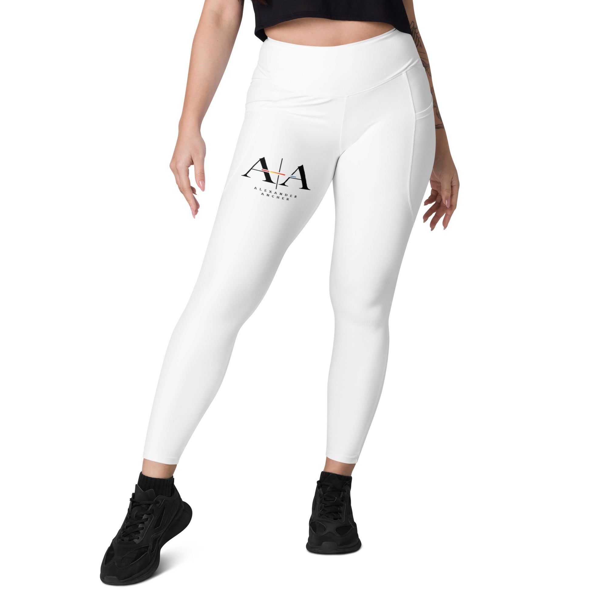 Leggings with pockets white