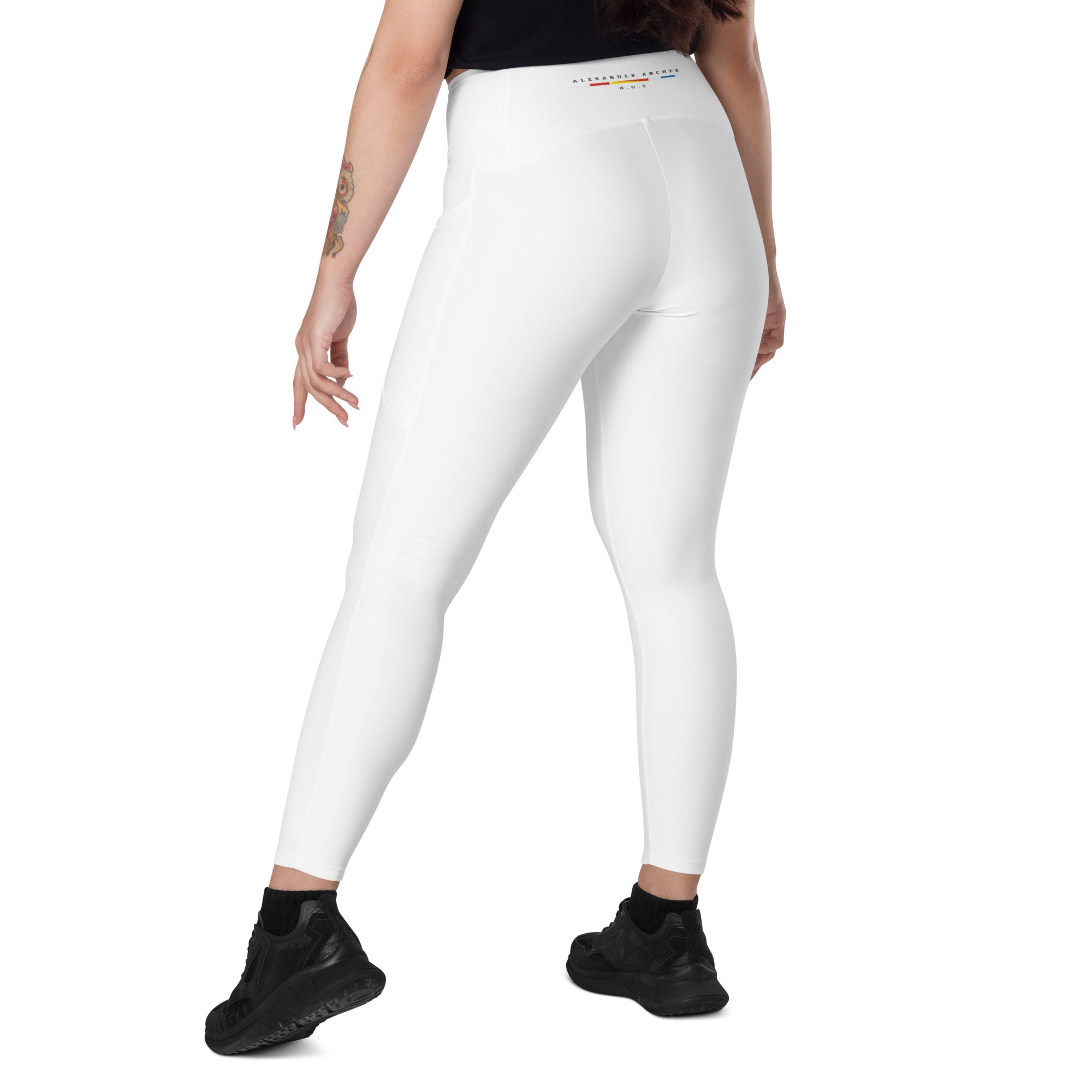 Leggings with pockets white