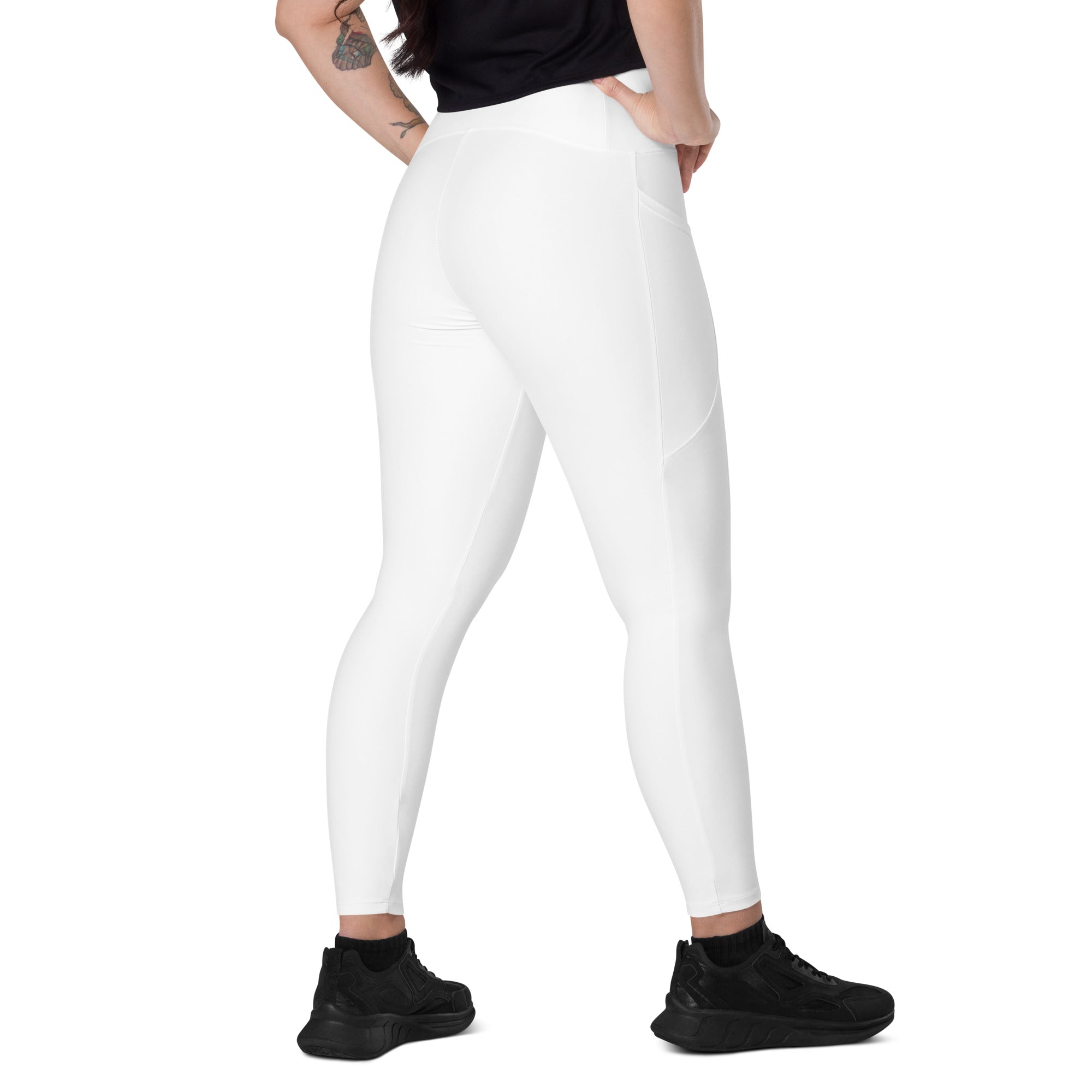 Leggings with pockets white