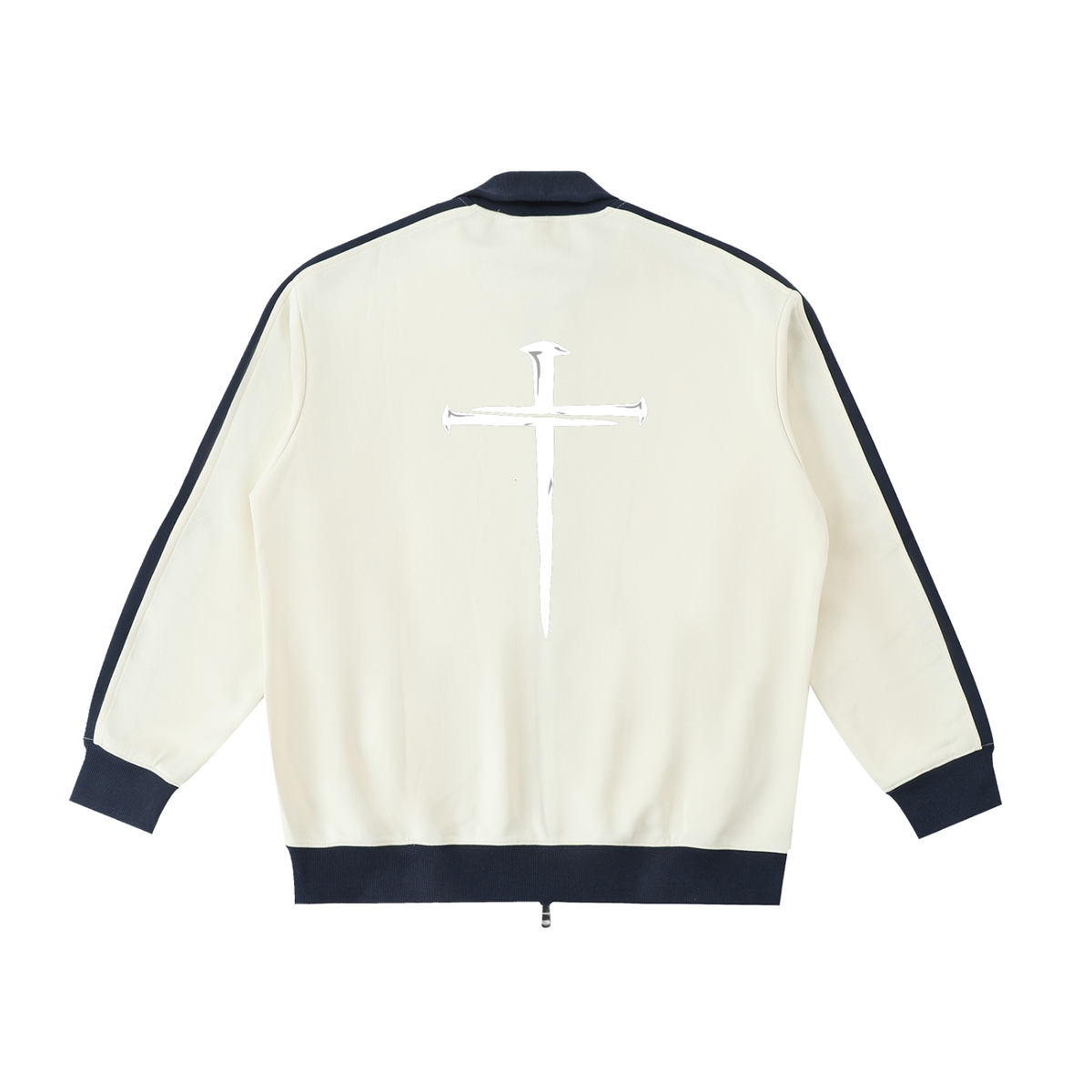 Contrast Trim Stand Collar Jacket
