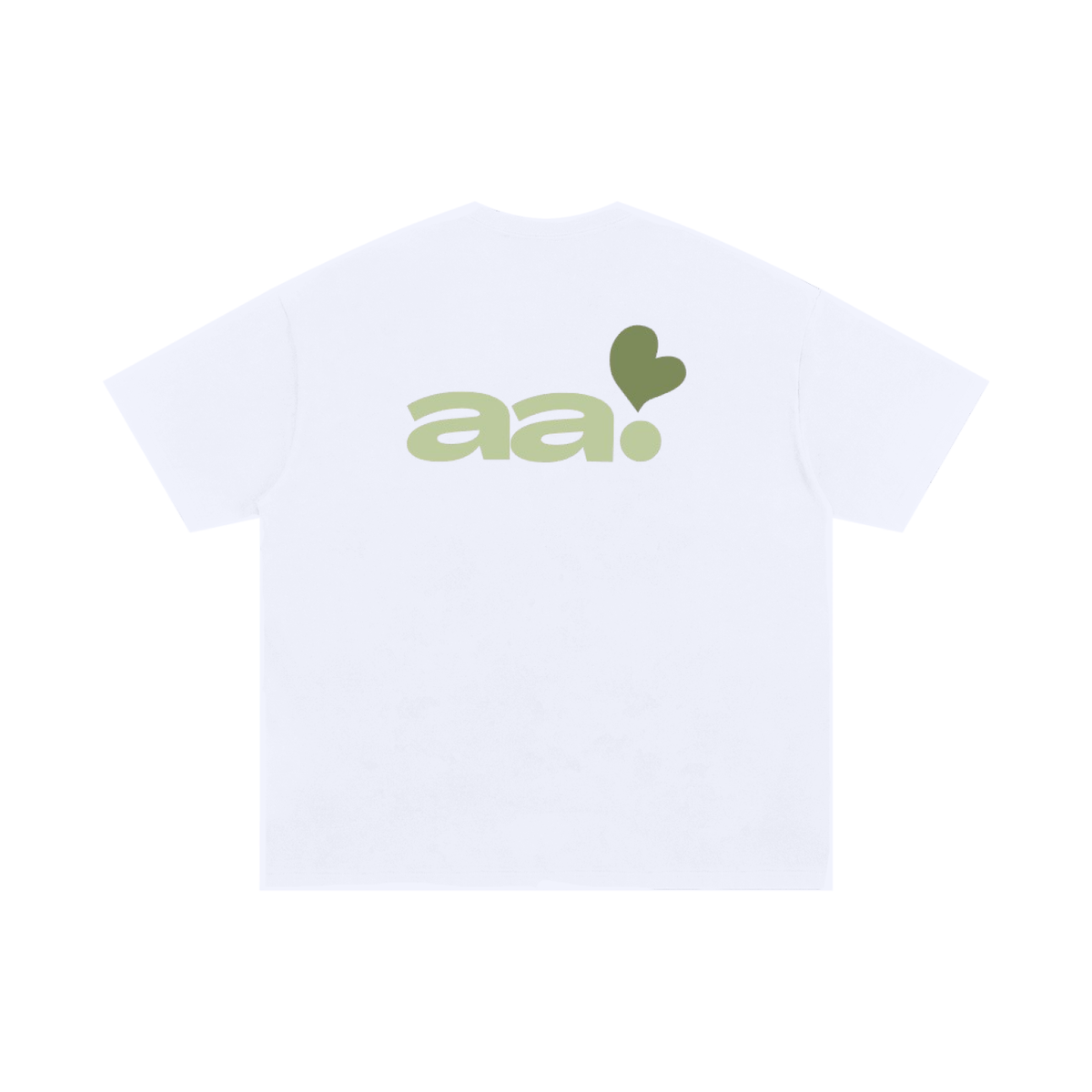 green AA heart oversized T-Shirt