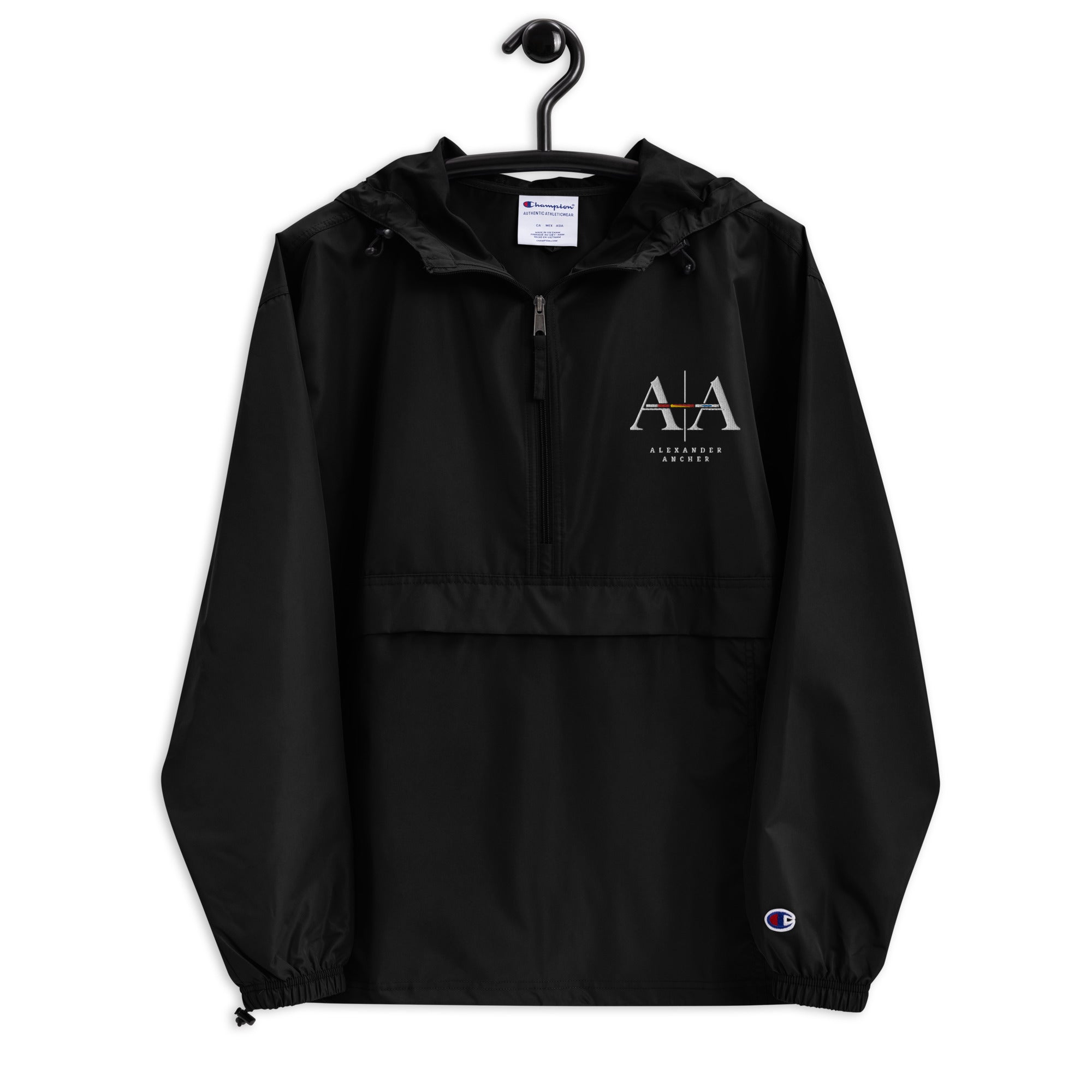 Embroidered Champion x Alexander Ancher packable jacket