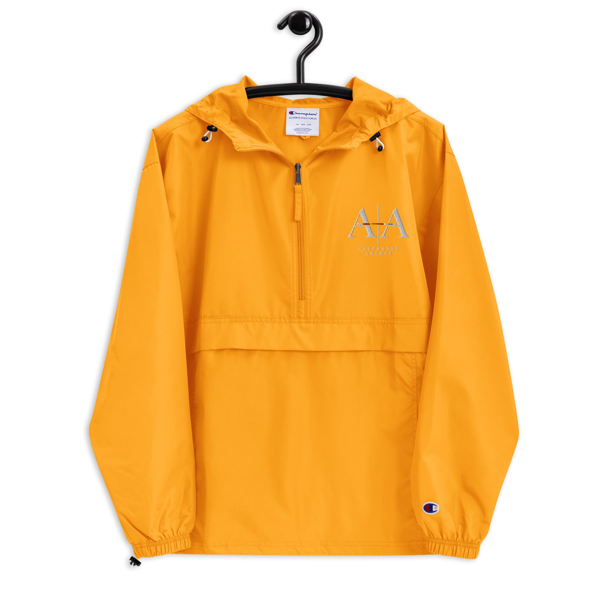 Embroidered Champion x Alexander Ancher packable jacket