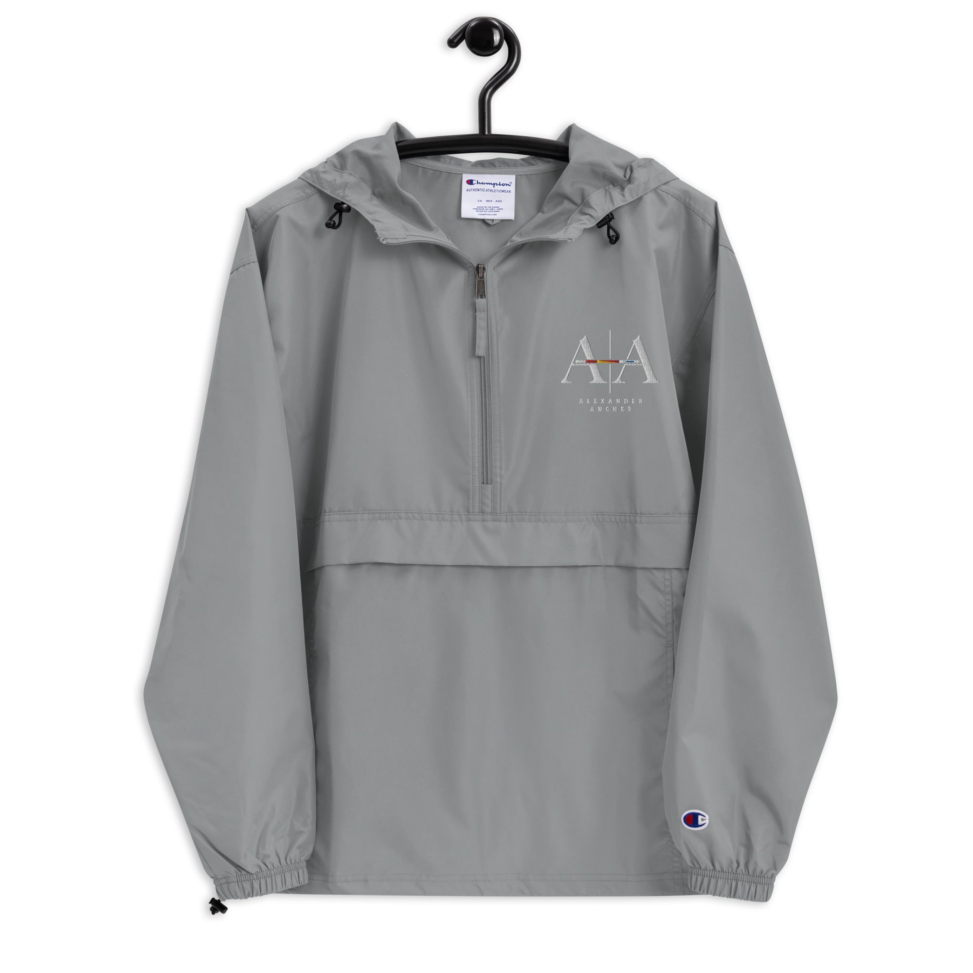 Embroidered Champion x Alexander Ancher packable jacket