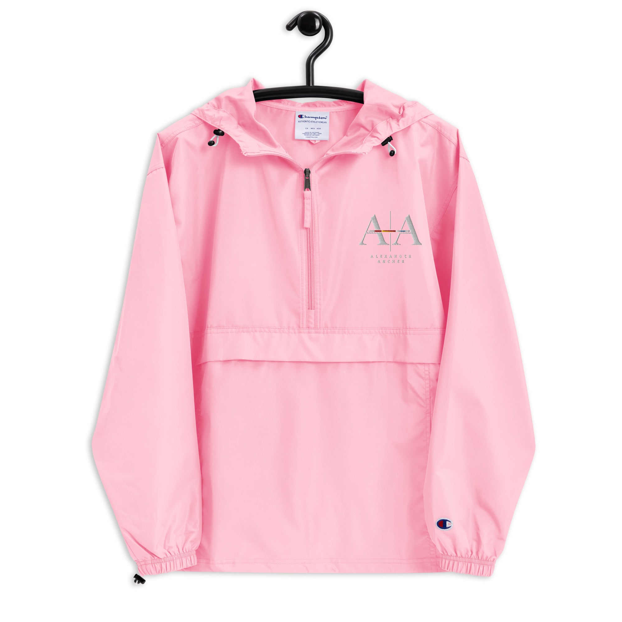 Embroidered Champion x Alexander Ancher packable jacket