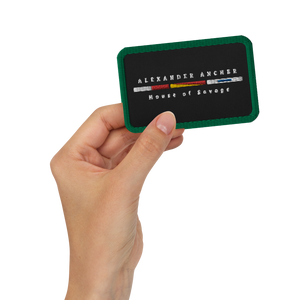 Embroidered green patches
